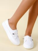 Zapatillas Deportivas Planas de Mujer con Detalles de Strass