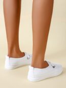 Zapatillas Deportivas Planas de Mujer con Detalles de Strass