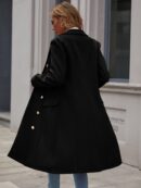 Abrigo Elegante de Manga Larga Doble Abotonadura