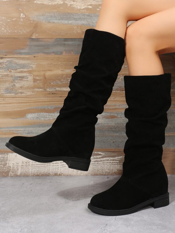 Botas Elegantes Sobre la Rodilla con Tacón Oculto