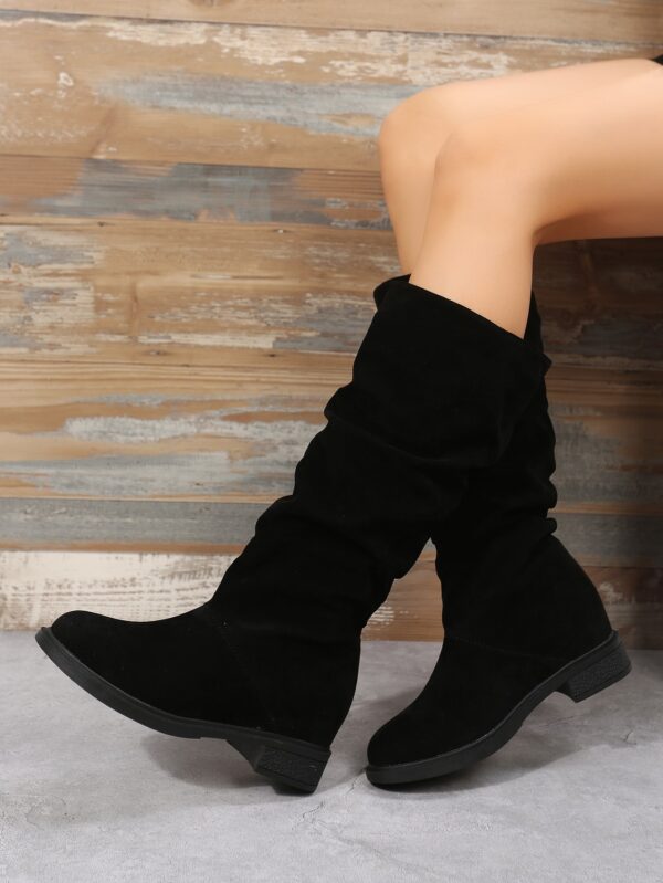 Botas Elegantes Sobre la Rodilla con Tacón Oculto - Image 2