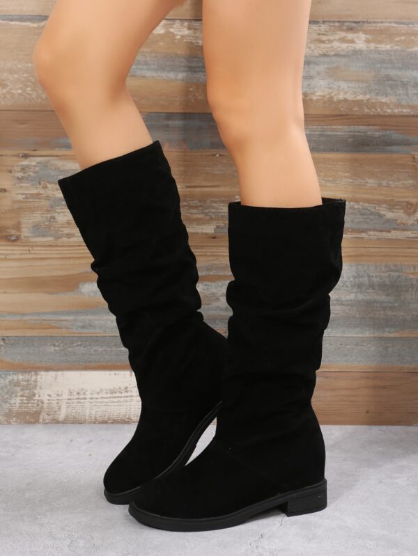Botas Elegantes Sobre la Rodilla con Tacón Oculto - Image 4