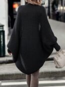 Cardigan Abierto de Manga Batwing en Tejido Suave