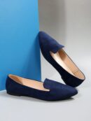 Zapatos Planos Estampados con Punta Afilada y Diseño Deslizable