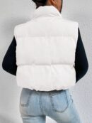 Chaleco Casual con Cremallera Frontal en Color Sólido