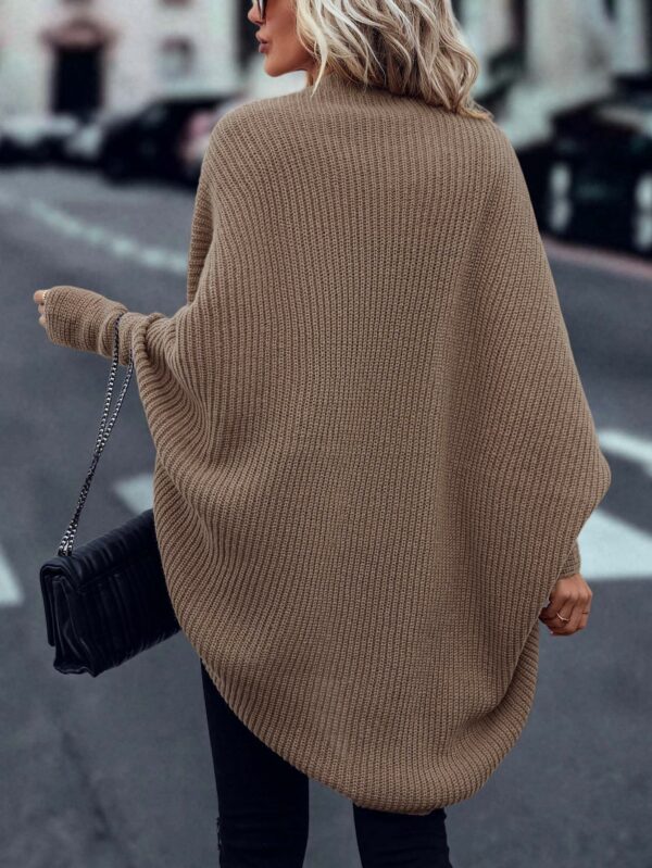 Cardigan Abierto de Manga Batwing en Tejido Suave - Image 16