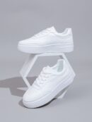 Zapatillas Casuales de Plataforma Impermeable con Cordones