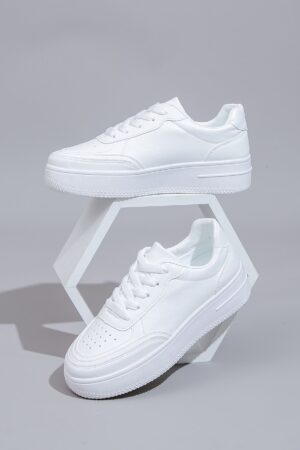 Zapatillas Casuales de Plataforma Impermeable con Cordones