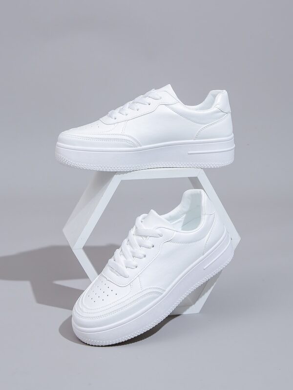 Zapatillas Casuales de Plataforma Impermeable con Cordones