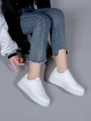 Zapatillas Casuales de Plataforma Impermeable con Cordones