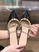 Mules Planos Decorados con Tachas para Mujer