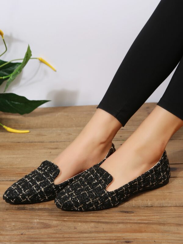 Mocasines Casuales de Puntera Puntiaguda con Hilos Dorados - Image 63