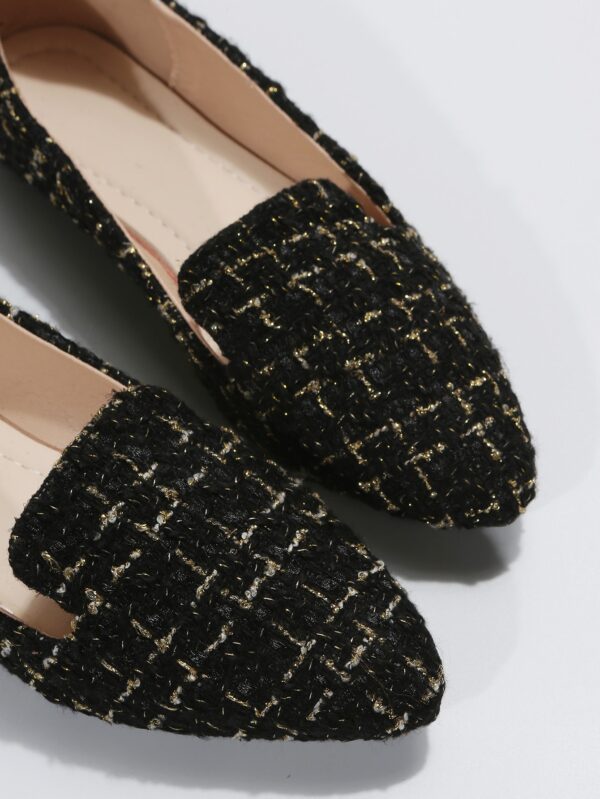 Mocasines Casuales de Puntera Puntiaguda con Hilos Dorados - Image 66