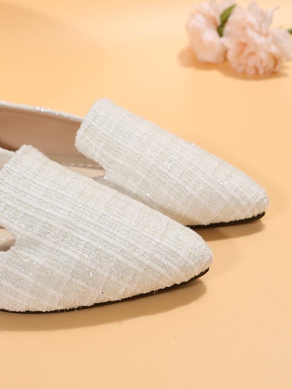 Mocasines Casuales de Puntera Puntiaguda con Hilos Dorados - Image 91
