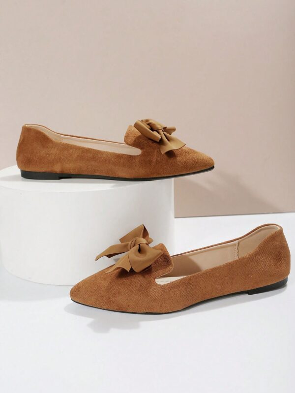 Mocasines Casuales de Puntera Puntiaguda con Hilos Dorados - Image 82