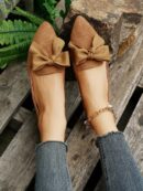 Mocasines Casuales de Puntera Puntiaguda con Hilos Dorados