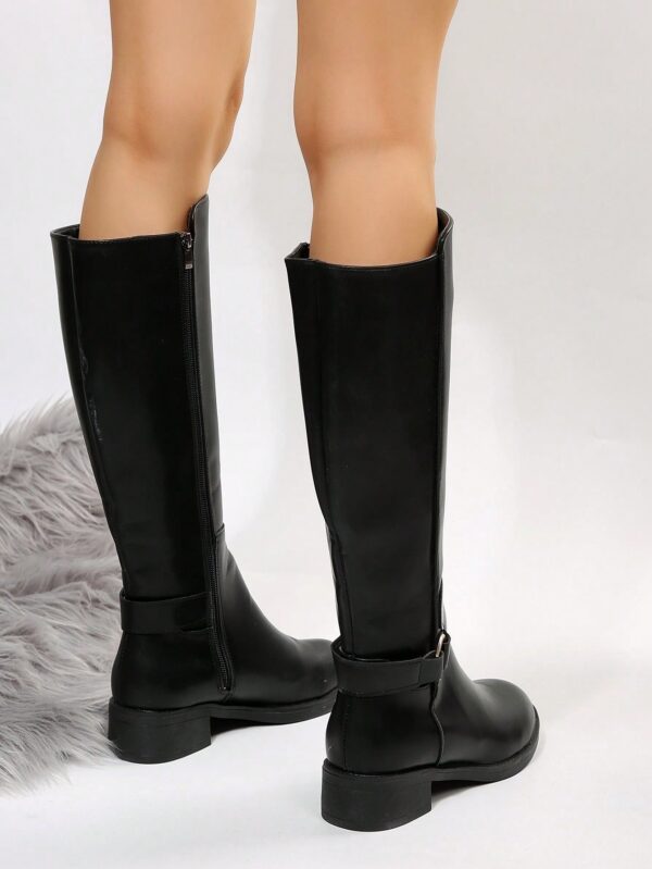Botas de Montar Marrones con Correa de Hebilla para Invierno - Image 9