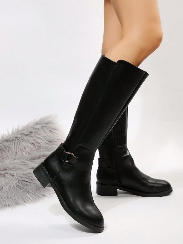 Botas de Montar Marrones con Correa de Hebilla para Invierno - Image 10