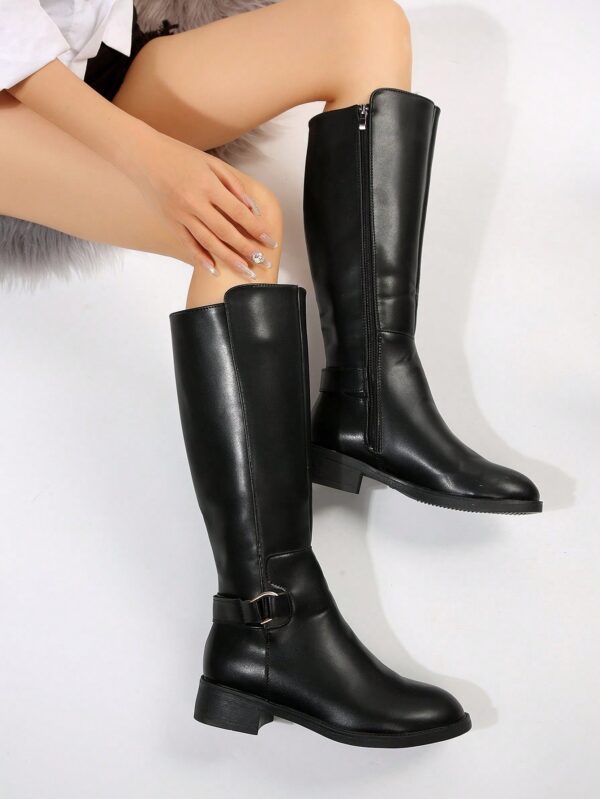 Botas de Montar Marrones con Correa de Hebilla para Invierno - Image 12