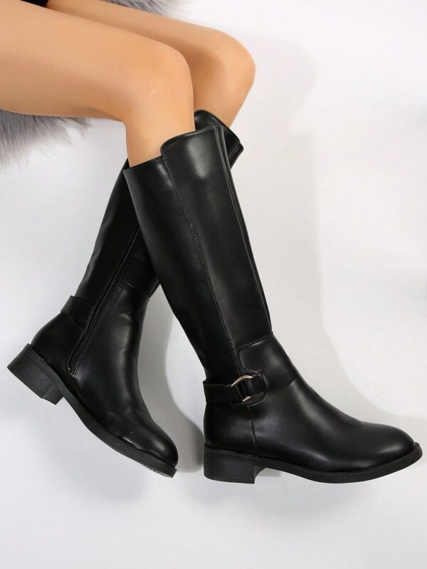 Botas de Montar Marrones con Correa de Hebilla para Invierno - Image 13