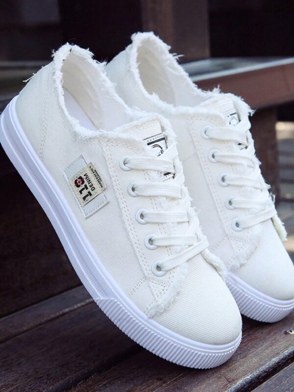 Zapatillas Deportivas de Lona para Mujer, Estilo Estudiantil - Image 5