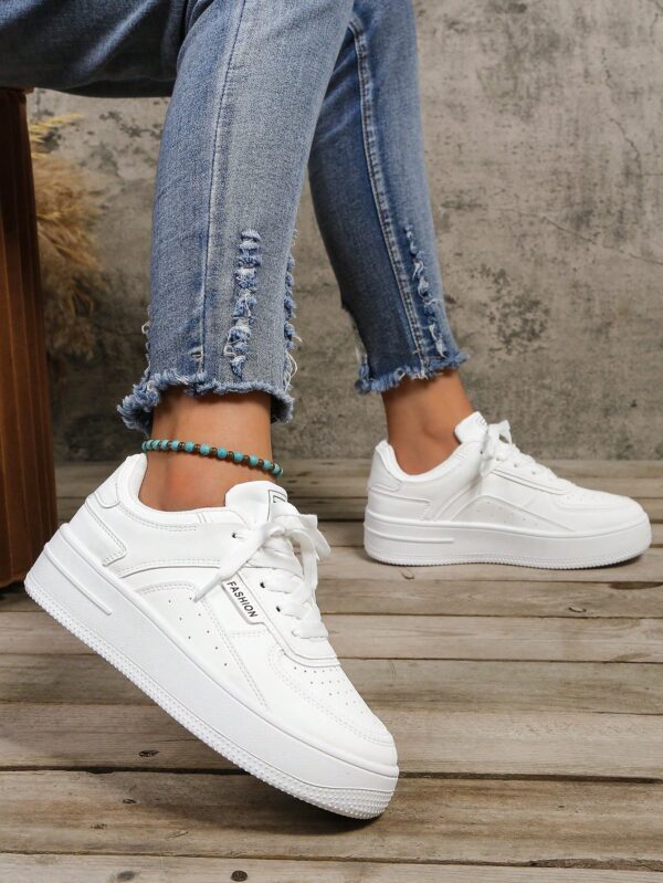 Zapatillas Casuales de Plataforma Impermeable con Cordones - Image 24
