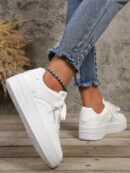 Zapatillas Casuales de Plataforma Impermeable con Cordones
