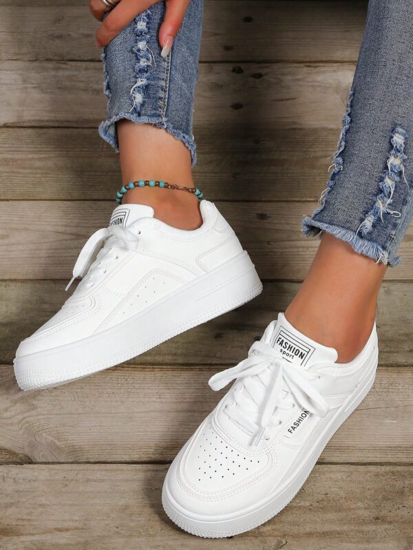Zapatillas Casuales de Plataforma Impermeable con Cordones - Image 26