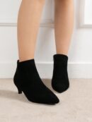 Botines de Mujer con Cierre Lateral y Tacón Delgado