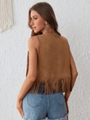 Chaleco de Verano con Flecos y Tachas