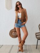 Chaleco de Verano con Flecos y Tachas
