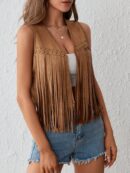 Chaleco de Verano con Flecos y Tachas
