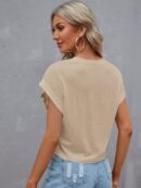 Camiseta Cuello Redondo y Manga Murciélago