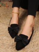 Mocasines Casuales de Puntera Puntiaguda con Hilos Dorados