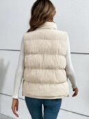 Chaleco Acolchado con Botones Frontales Estilo Francés