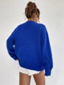Sweater Casual de Mujer con Manga Larga y Cuello Redondo
