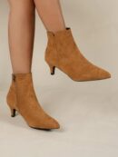 Botines de Mujer con Cierre Lateral y Tacón Delgado