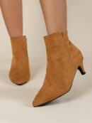 Botines de Mujer con Cierre Lateral y Tacón Delgado