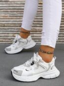 Zapatillas Deportivas Plataforma con Detalles en Bloque de Color