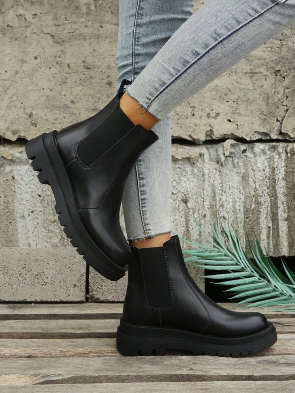 Botines Chelsea de Plataforma y Estilo Británico Retro - Image 23