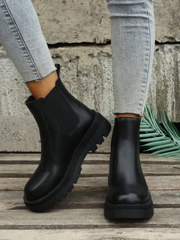 Botines Chelsea de Plataforma y Estilo Británico Retro - Image 26