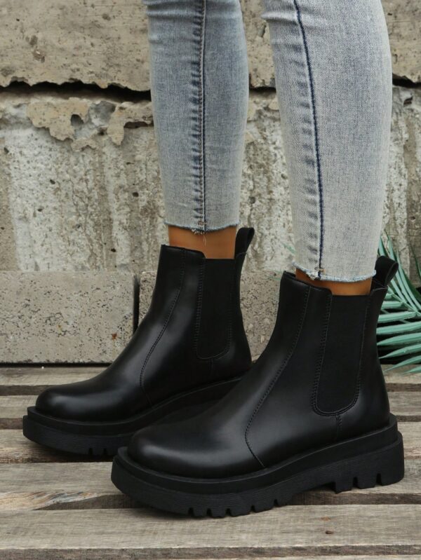 Botines Chelsea de Plataforma y Estilo Británico Retro - Image 27