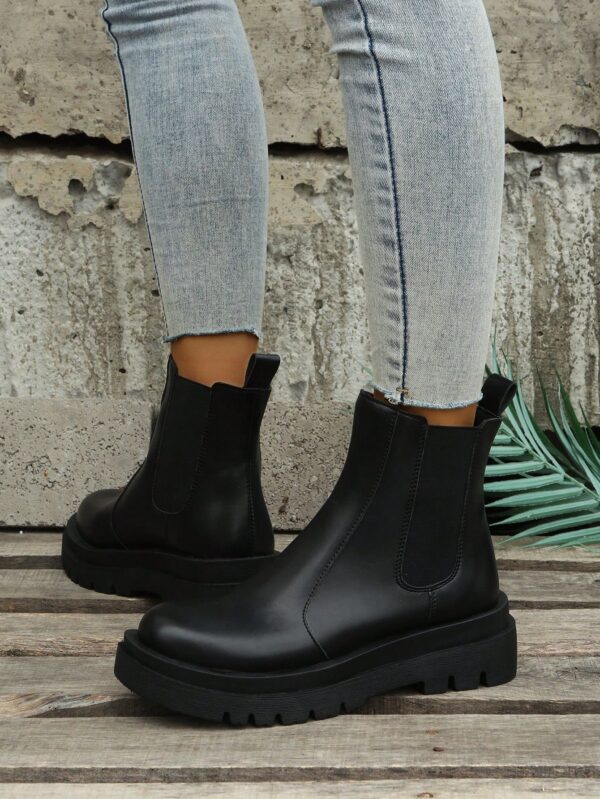 Botines Chelsea de Plataforma y Estilo Británico Retro - Image 29