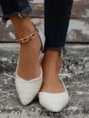 Zapatos de Mujer Planos con Detalles Calados, Cómodos y Antideslizantes