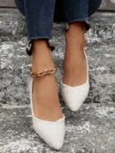 Zapatos de Mujer Planos con Detalles Calados, Cómodos y Antideslizantes