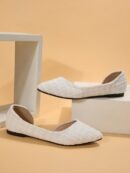 Zapatos de Mujer Planos con Detalles Calados, Cómodos y Antideslizantes