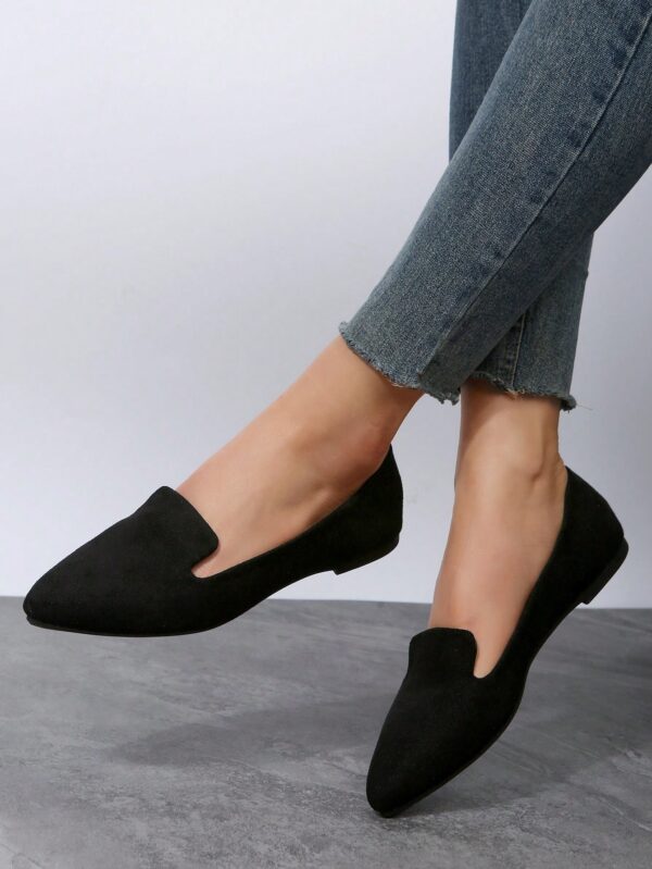 Mocasines Casuales de Puntera Puntiaguda con Hilos Dorados - Image 69