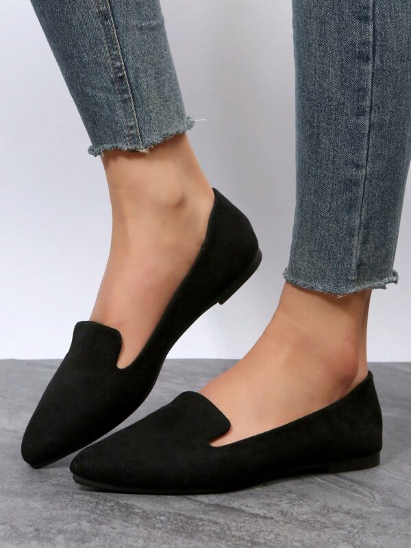 Mocasines Casuales de Puntera Puntiaguda con Hilos Dorados - Image 70