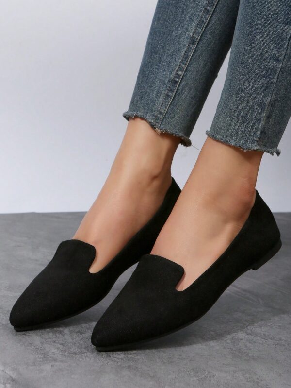 Mocasines Casuales de Puntera Puntiaguda con Hilos Dorados - Image 71
