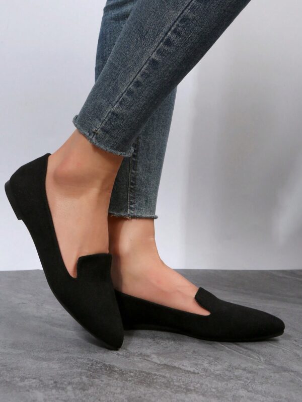 Mocasines Casuales de Puntera Puntiaguda con Hilos Dorados - Image 72